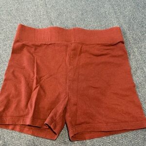 Forever 21 Red Bike Shorts Casual Athletic Wear